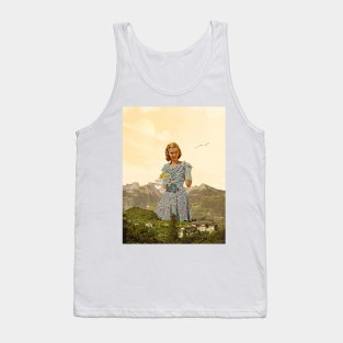 Lover Of Flowers - Surreal/Collage Art Tank Top